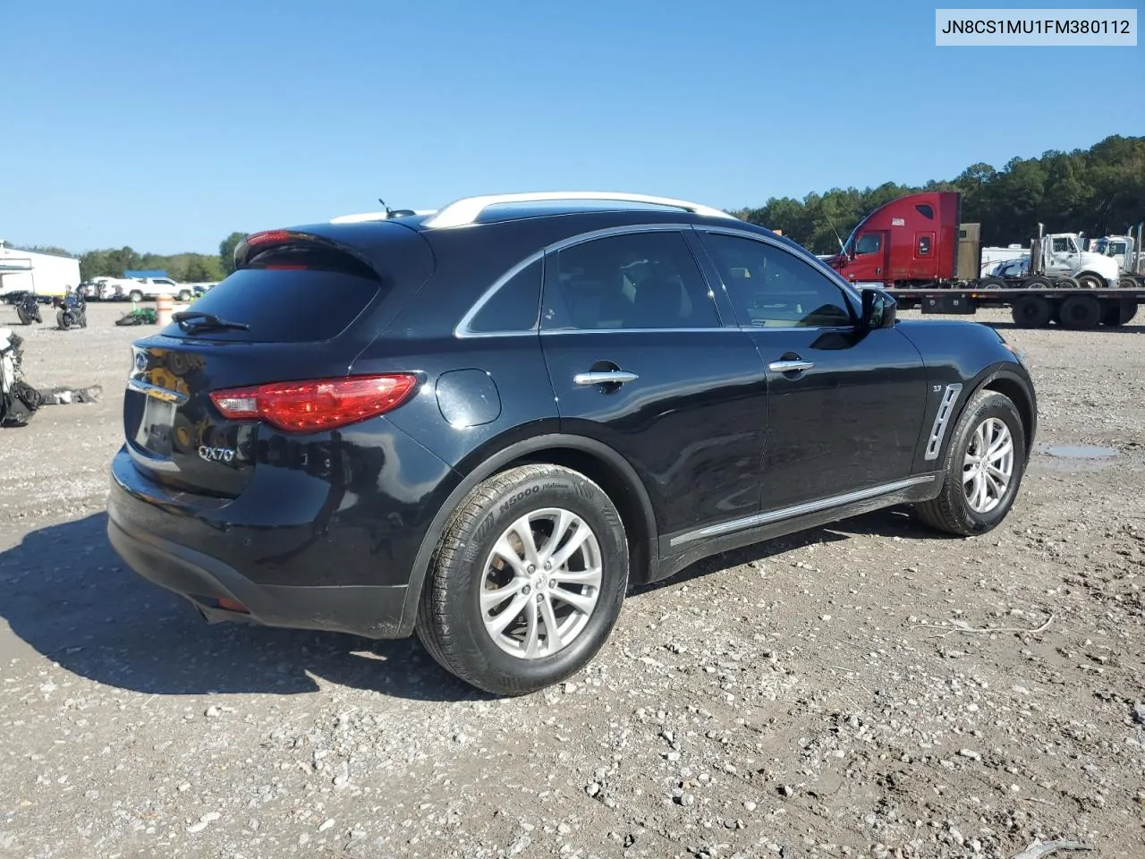 2015 Infiniti Qx70 VIN: JN8CS1MU1FM380112 Lot: 80019304