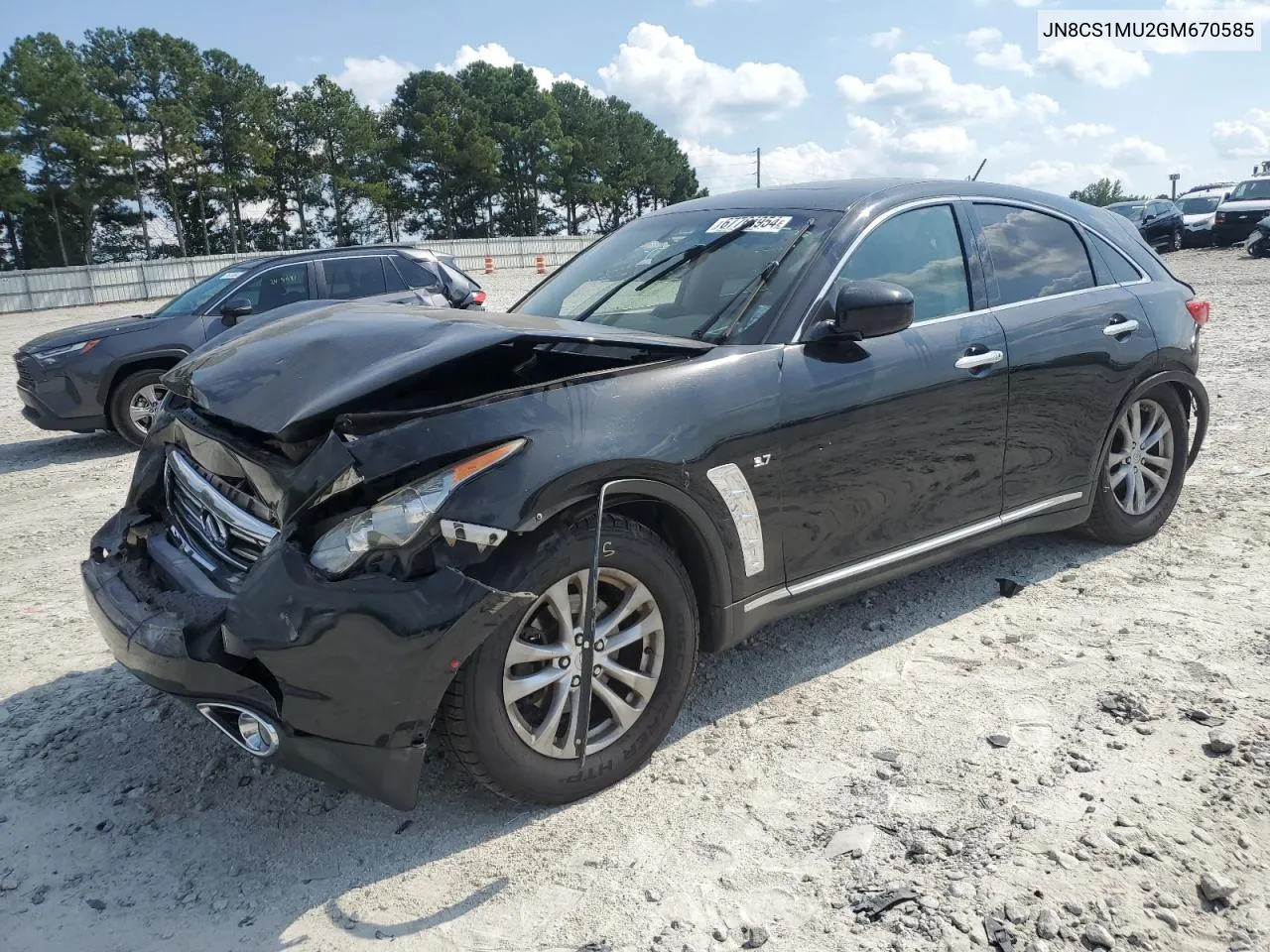 2016 Infiniti Qx70 VIN: JN8CS1MU2GM670585 Lot: 67764954