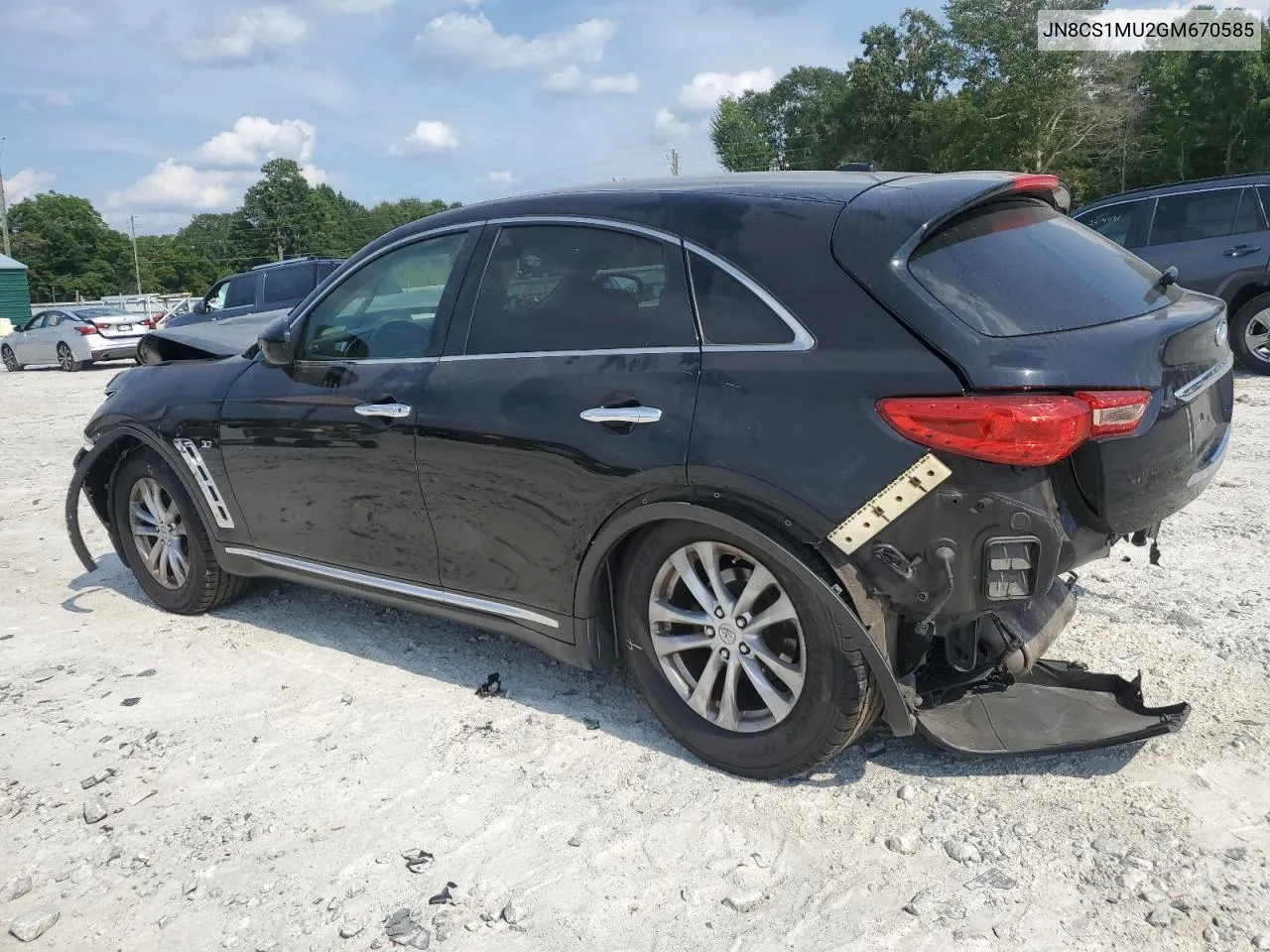 2016 Infiniti Qx70 VIN: JN8CS1MU2GM670585 Lot: 67764954