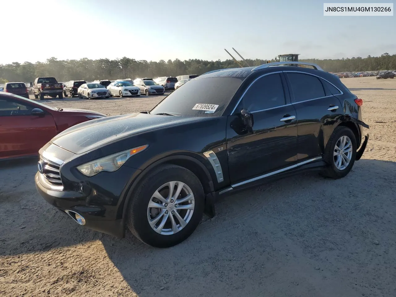 2016 Infiniti Qx70 VIN: JN8CS1MU4GM130266 Lot: 67839524