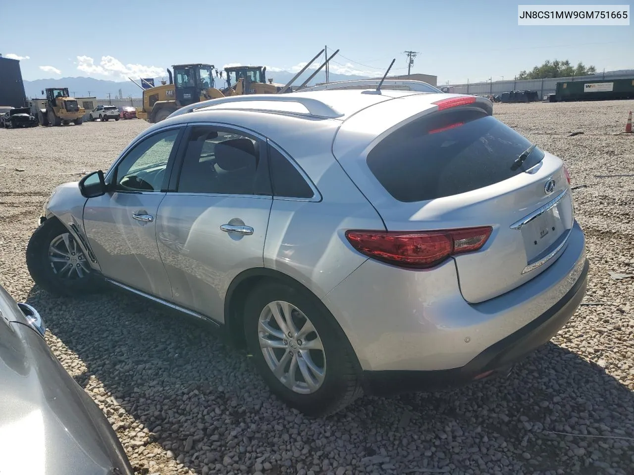 2016 Infiniti Qx70 VIN: JN8CS1MW9GM751665 Lot: 67899174