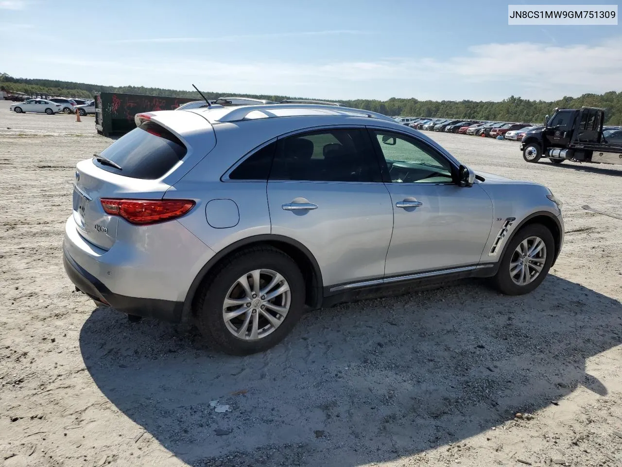 2016 Infiniti Qx70 VIN: JN8CS1MW9GM751309 Lot: 69771134