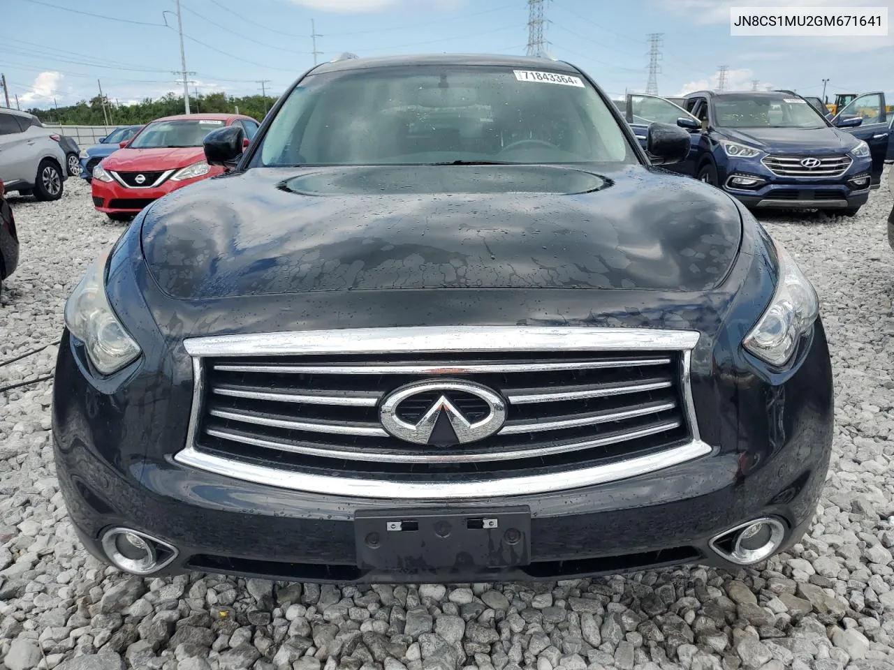 2016 Infiniti Qx70 VIN: JN8CS1MU2GM671641 Lot: 71843364