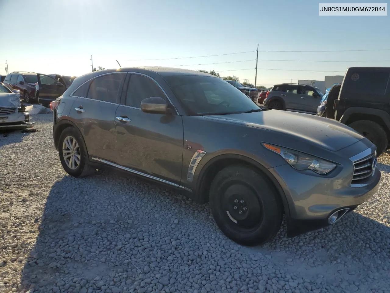 2016 Infiniti Qx70 VIN: JN8CS1MU0GM672044 Lot: 72815534