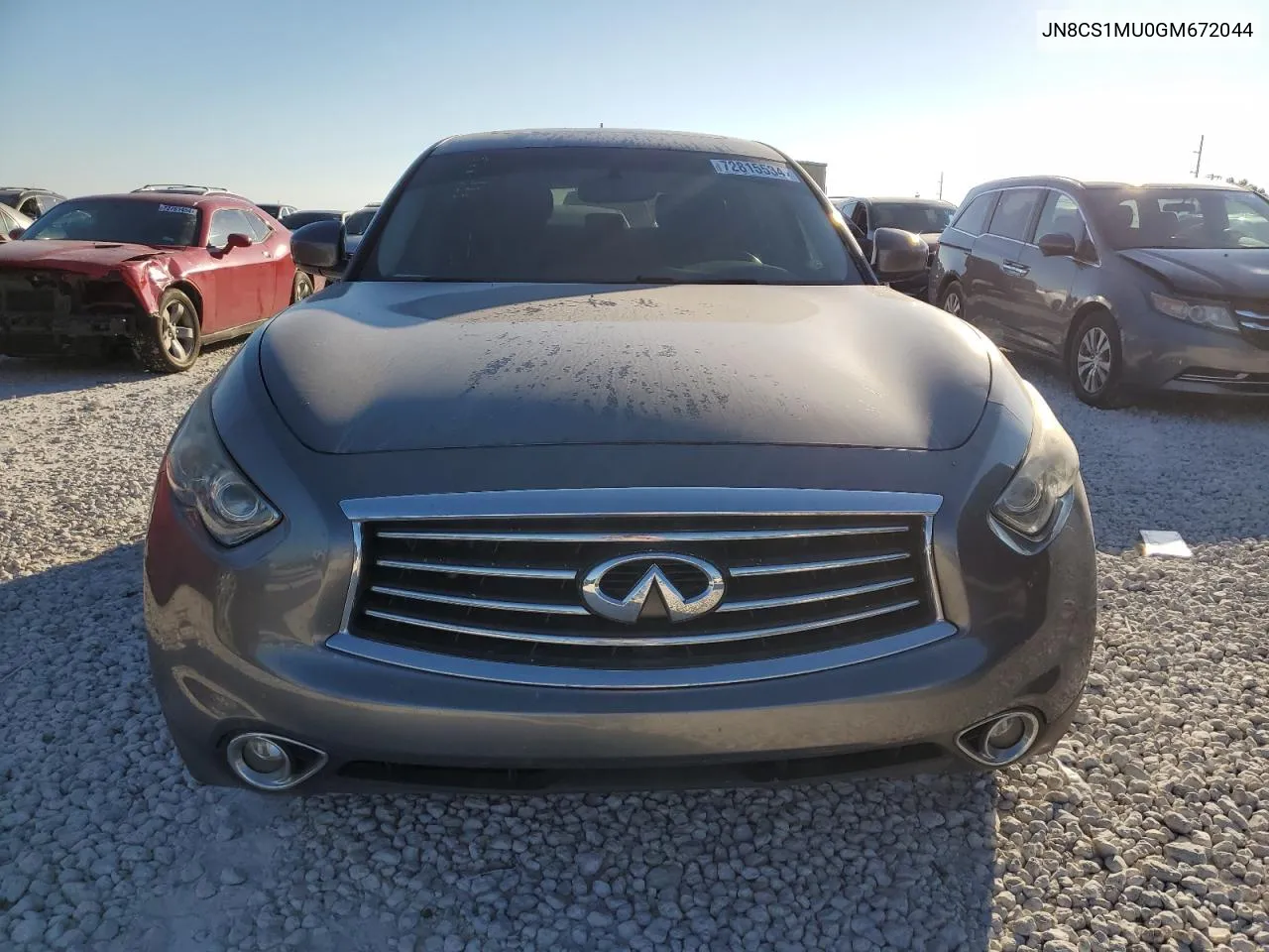 2016 Infiniti Qx70 VIN: JN8CS1MU0GM672044 Lot: 72815534