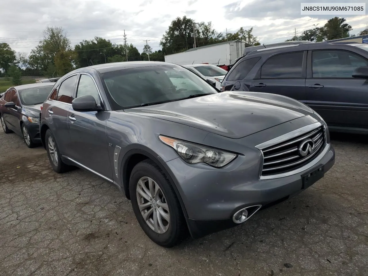 2016 Infiniti Qx70 VIN: JN8CS1MU9GM671085 Lot: 72973404