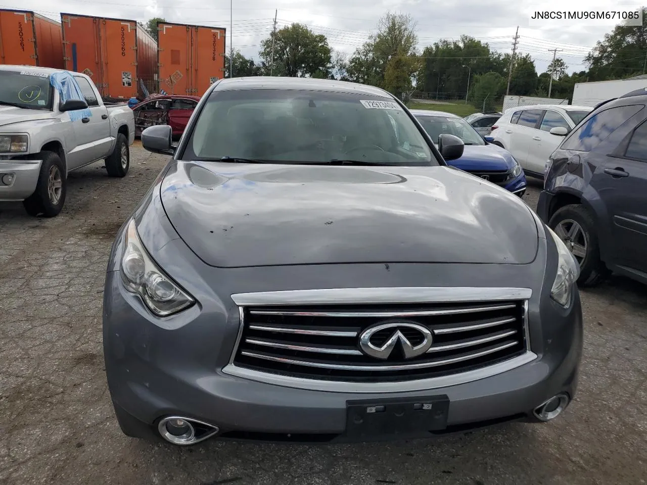 2016 Infiniti Qx70 VIN: JN8CS1MU9GM671085 Lot: 72973404