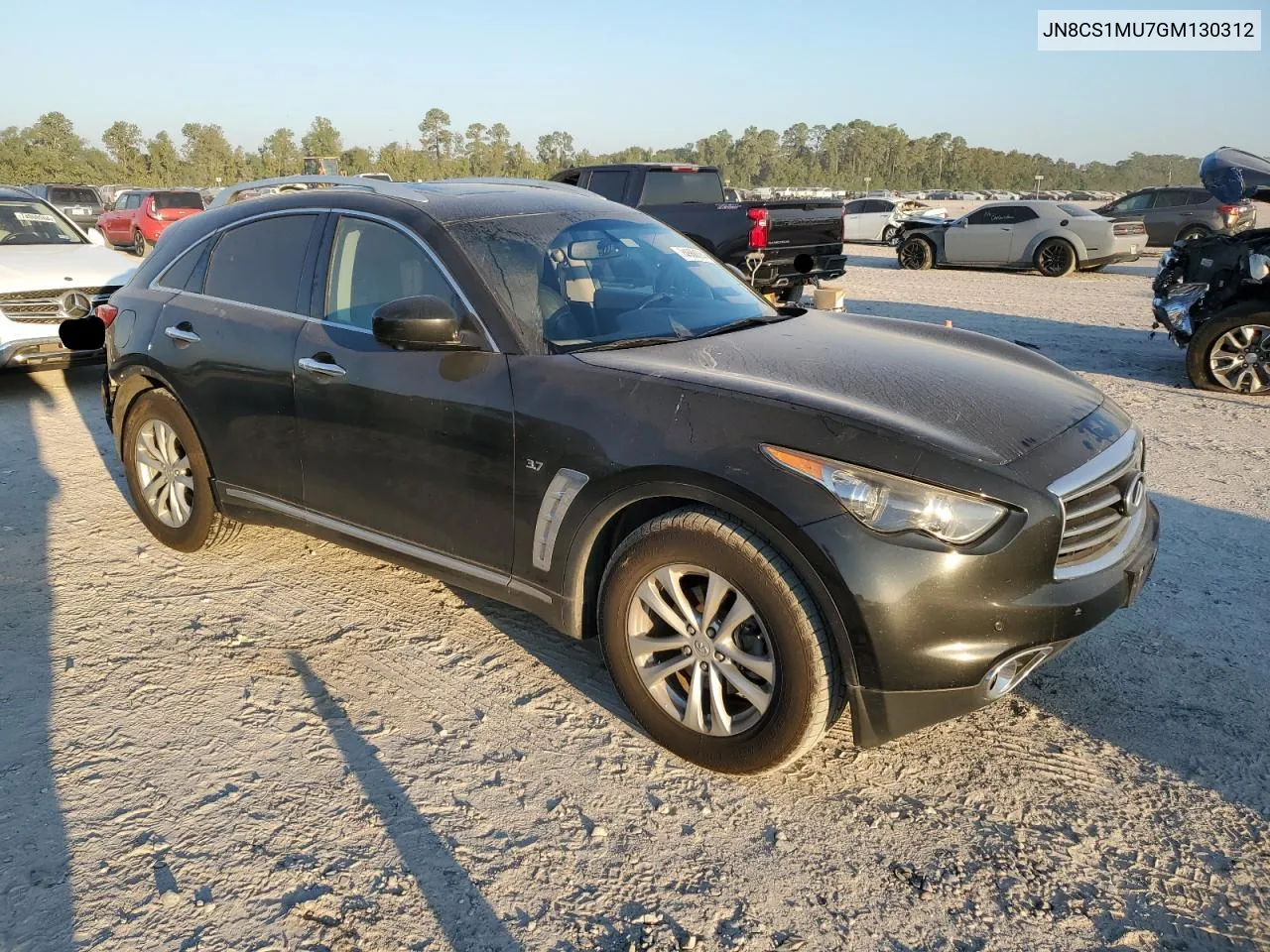 2016 Infiniti Qx70 VIN: JN8CS1MU7GM130312 Lot: 74568374