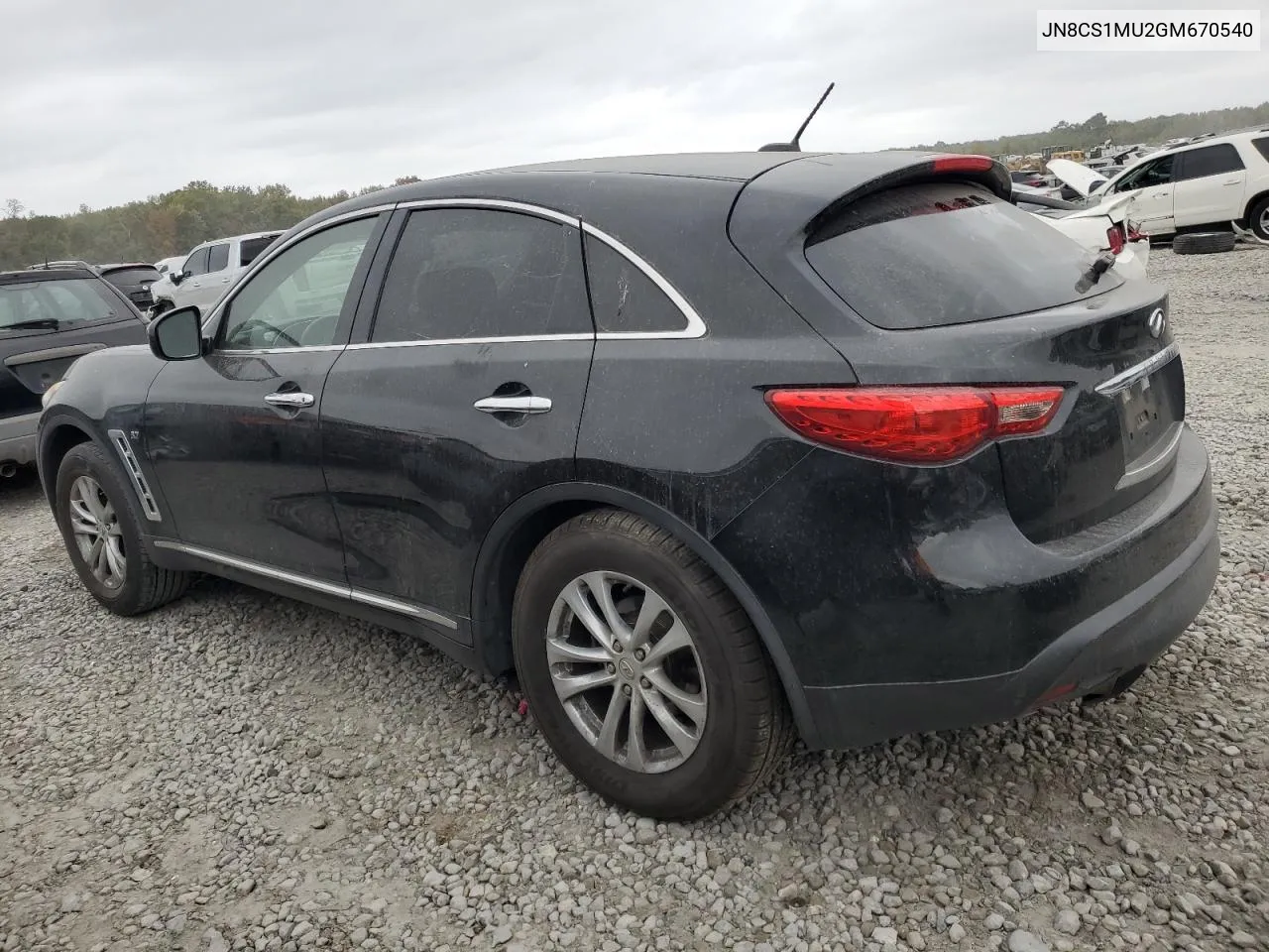 2016 Infiniti Qx70 VIN: JN8CS1MU2GM670540 Lot: 74672714