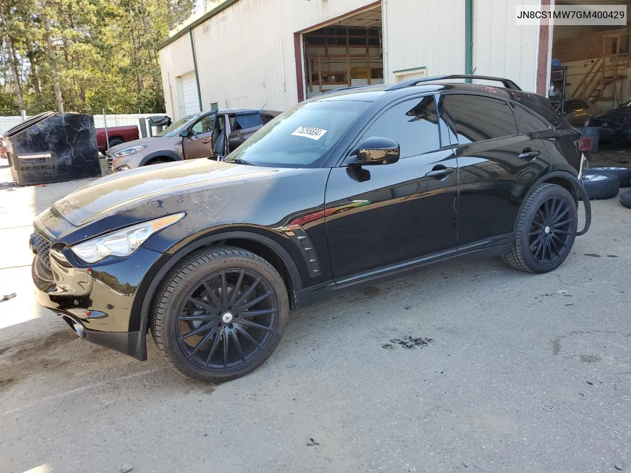 2016 Infiniti Qx70 VIN: JN8CS1MW7GM400429 Lot: 75298894