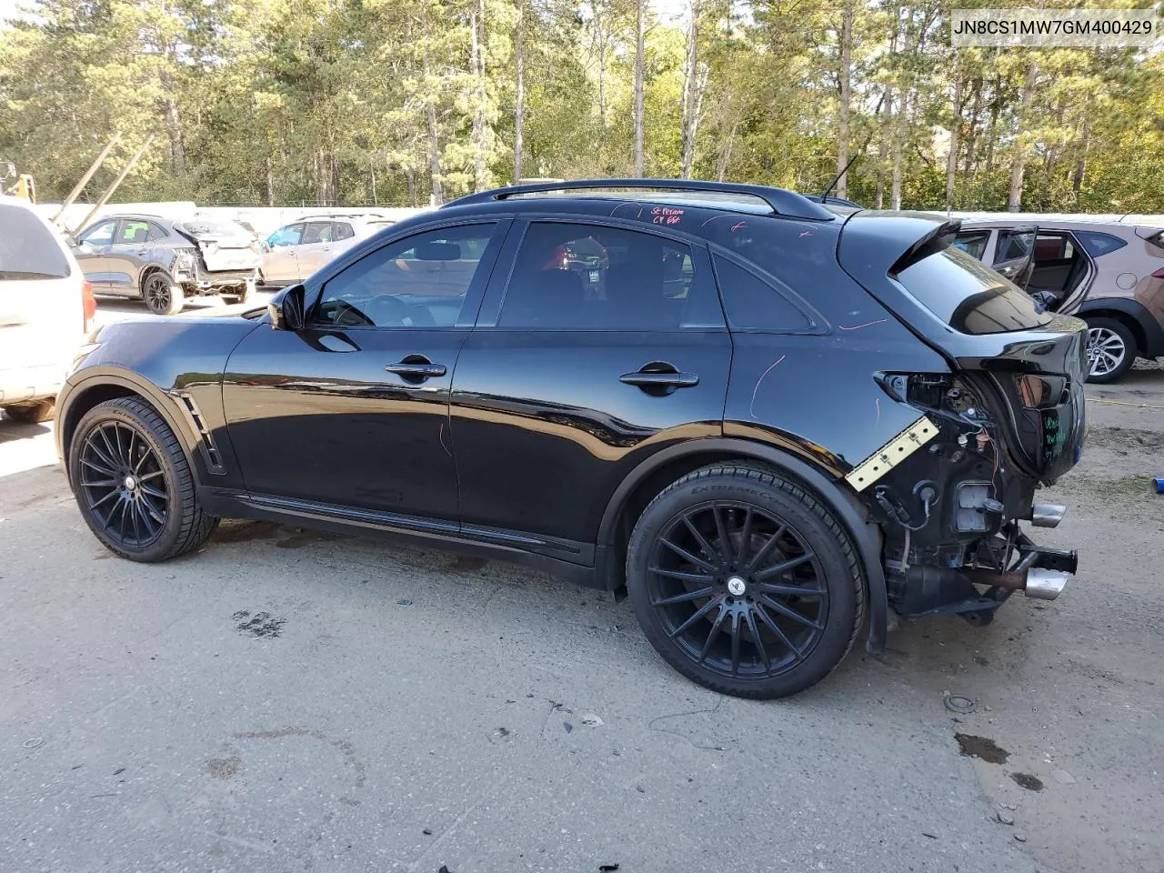 2016 Infiniti Qx70 VIN: JN8CS1MW7GM400429 Lot: 75298894