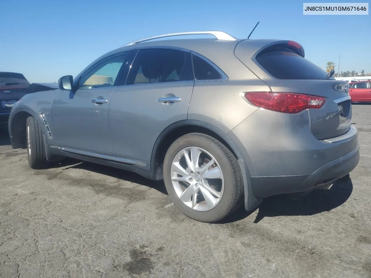 2016 Infiniti Qx70 VIN: JN8CS1MU1GM671646 Lot: 77390994