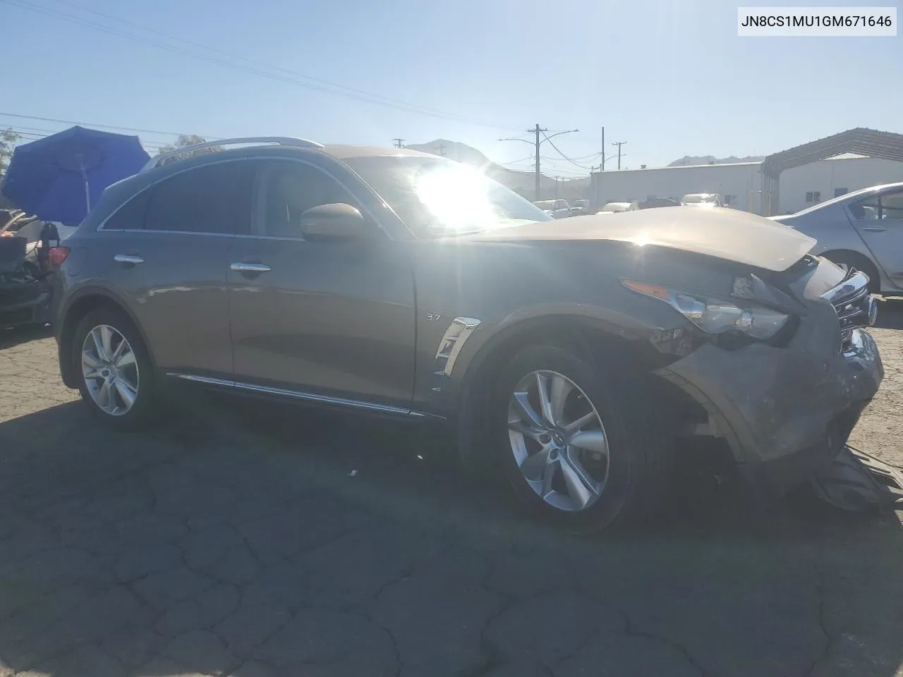 2016 Infiniti Qx70 VIN: JN8CS1MU1GM671646 Lot: 77390994