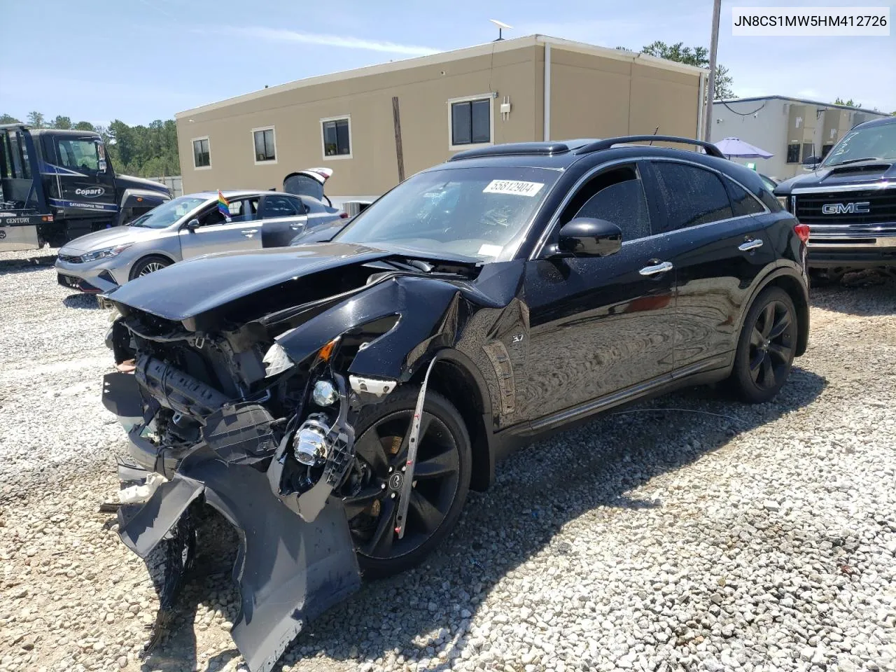 2017 Infiniti Qx70 VIN: JN8CS1MW5HM412726 Lot: 55812904