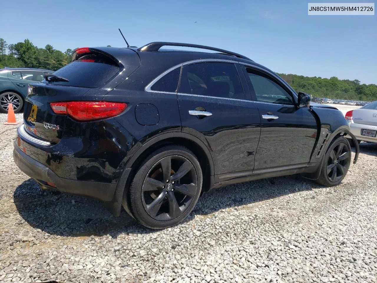 2017 Infiniti Qx70 VIN: JN8CS1MW5HM412726 Lot: 55812904