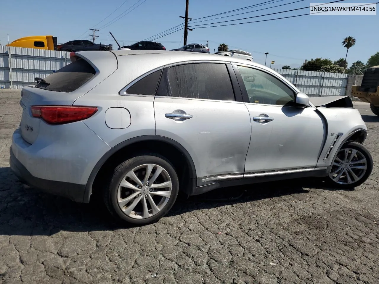 2017 Infiniti Qx70 VIN: JN8CS1MWXHM414956 Lot: 60151394