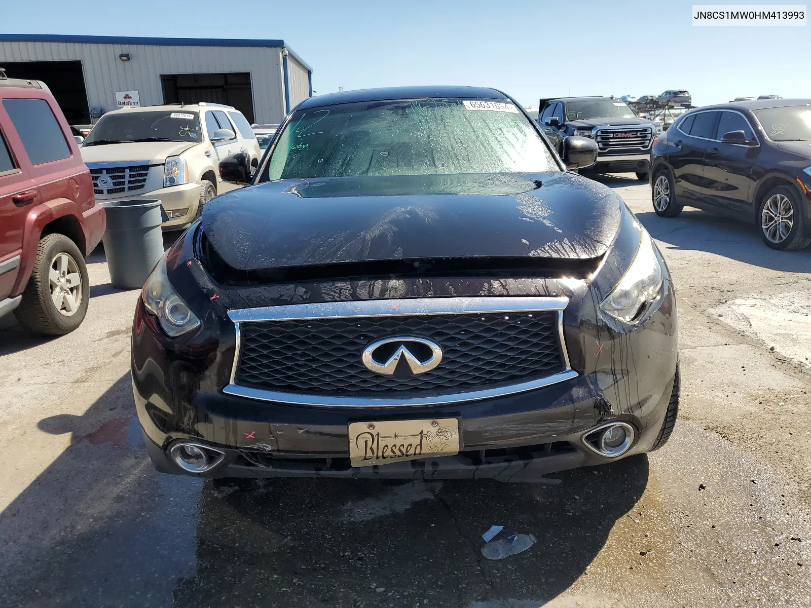 2017 Infiniti Qx70 VIN: JN8CS1MW0HM413993 Lot: 65631094