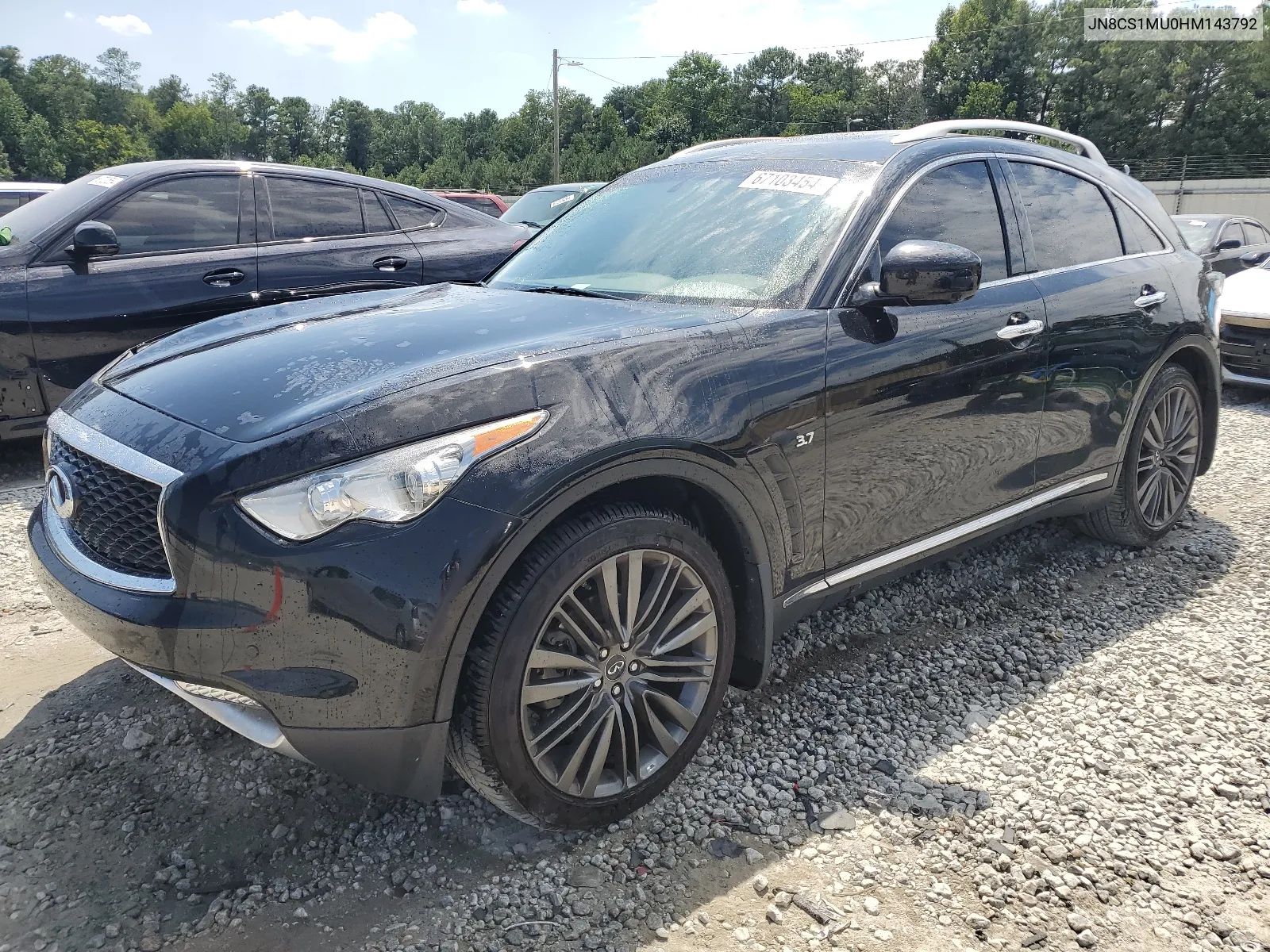 2017 Infiniti Qx70 VIN: JN8CS1MU0HM143792 Lot: 67103454