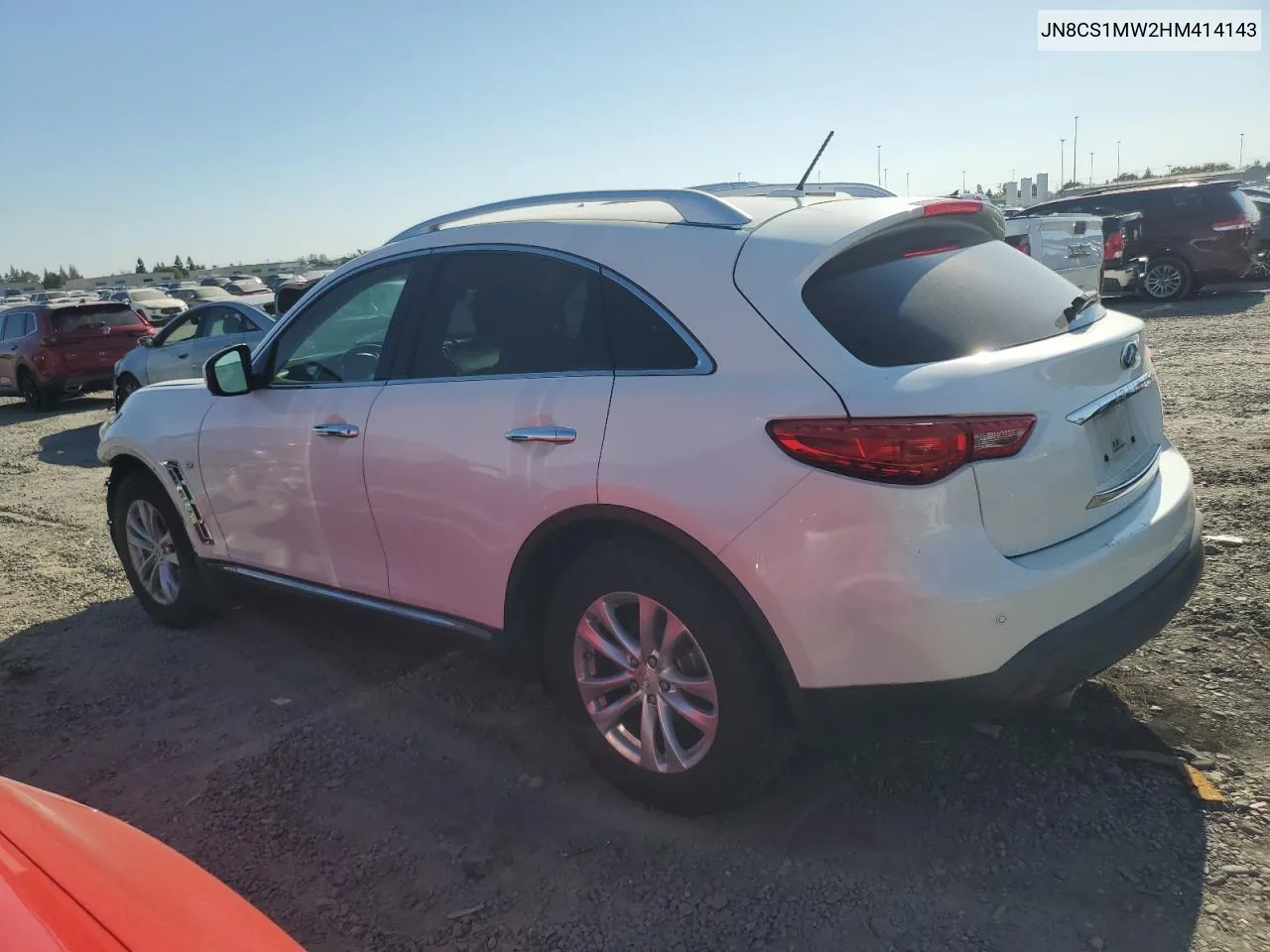 2017 Infiniti Qx70 VIN: JN8CS1MW2HM414143 Lot: 68741534