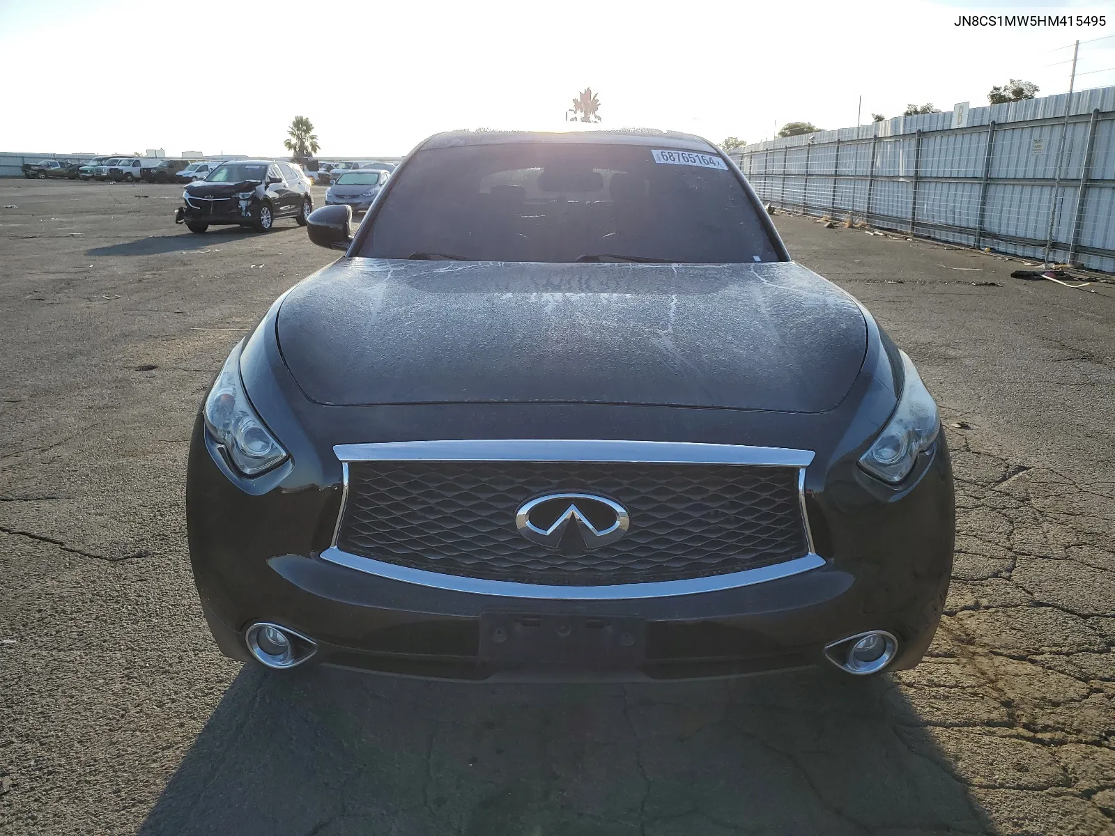 2017 Infiniti Qx70 VIN: JN8CS1MW5HM415495 Lot: 68765164