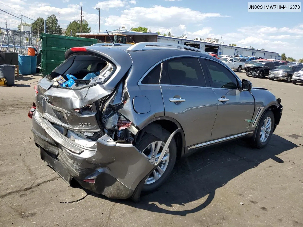 2017 Infiniti Qx70 VIN: JN8CS1MW7HM416373 Lot: 70096024