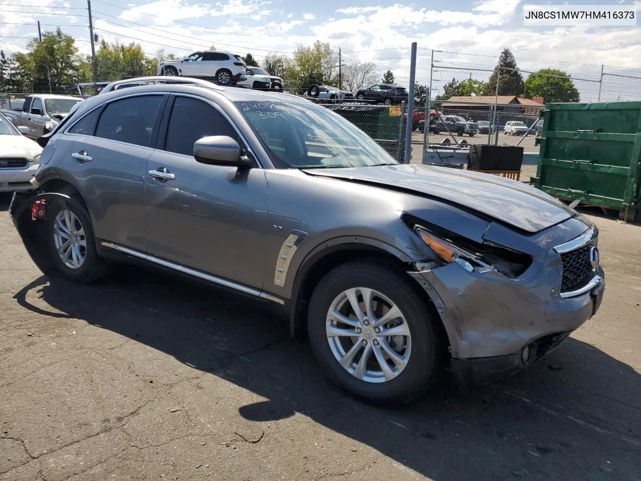 2017 Infiniti Qx70 VIN: JN8CS1MW7HM416373 Lot: 70096024