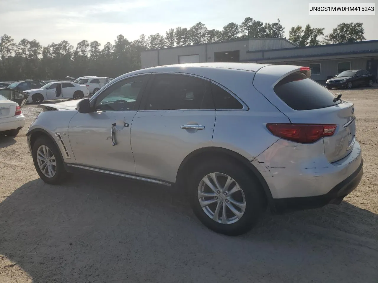 2017 Infiniti Qx70 VIN: JN8CS1MW0HM415243 Lot: 71042664