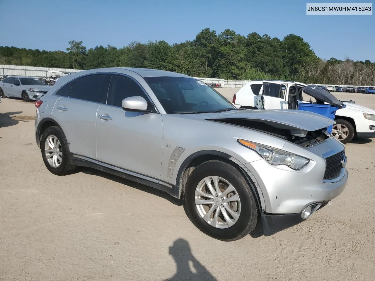 2017 Infiniti Qx70 VIN: JN8CS1MW0HM415243 Lot: 71042664