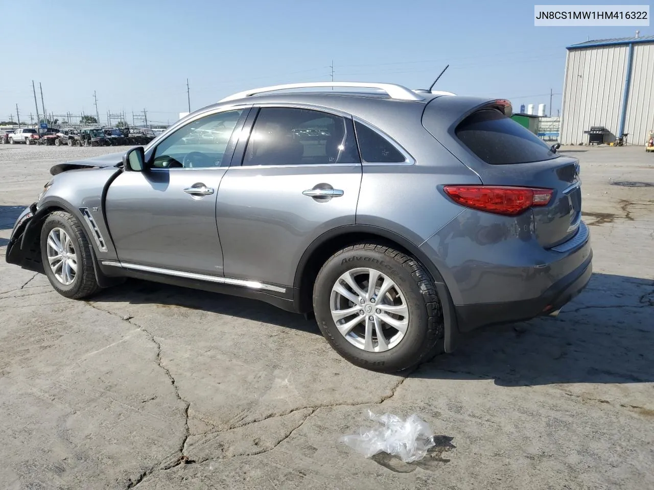 2017 Infiniti Qx70 VIN: JN8CS1MW1HM416322 Lot: 75022624