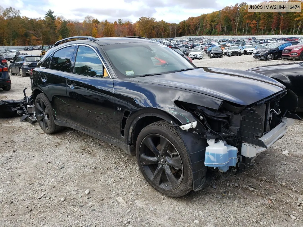 2017 Infiniti Qx70 VIN: JN8CS1MW2HM416474 Lot: 75831494