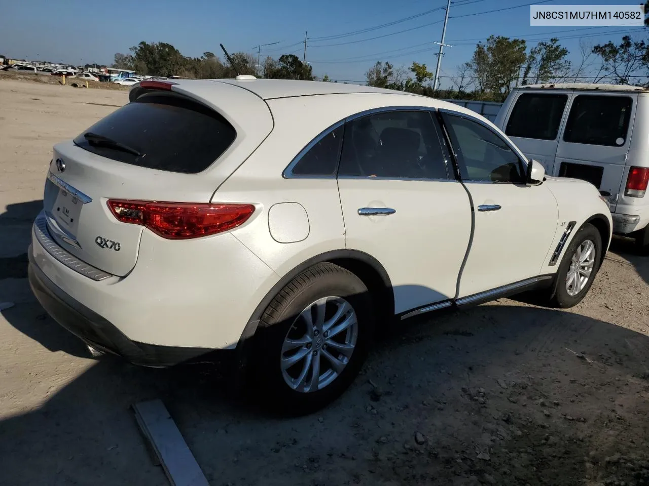 2017 Infiniti Qx70 VIN: JN8CS1MU7HM140582 Lot: 76247734