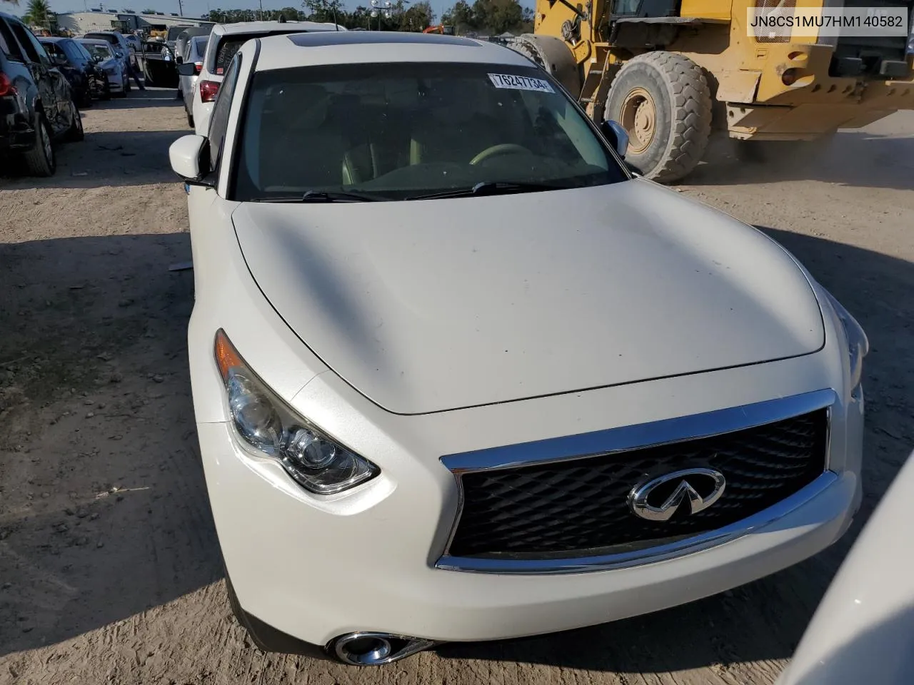 2017 Infiniti Qx70 VIN: JN8CS1MU7HM140582 Lot: 76247734