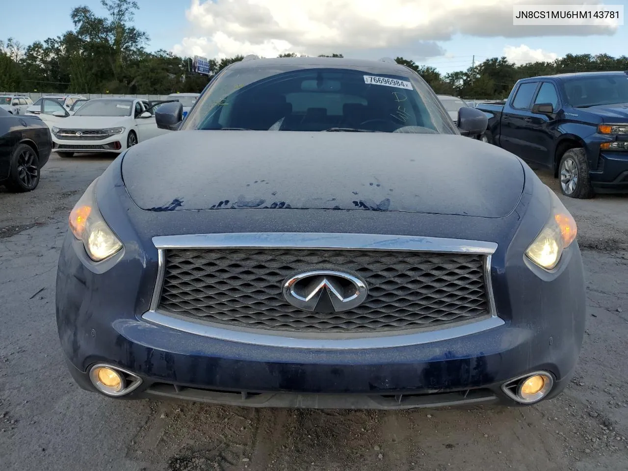 2017 Infiniti Qx70 VIN: JN8CS1MU6HM143781 Lot: 77941764