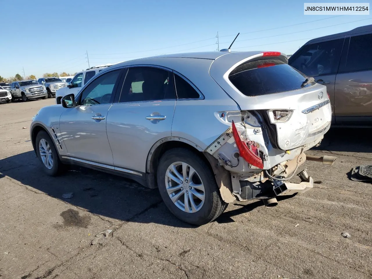 2017 Infiniti Qx70 VIN: JN8CS1MW1HM412254 Lot: 78987284