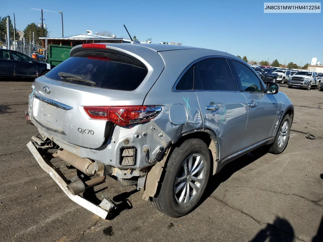 2017 Infiniti Qx70 VIN: JN8CS1MW1HM412254 Lot: 78987284