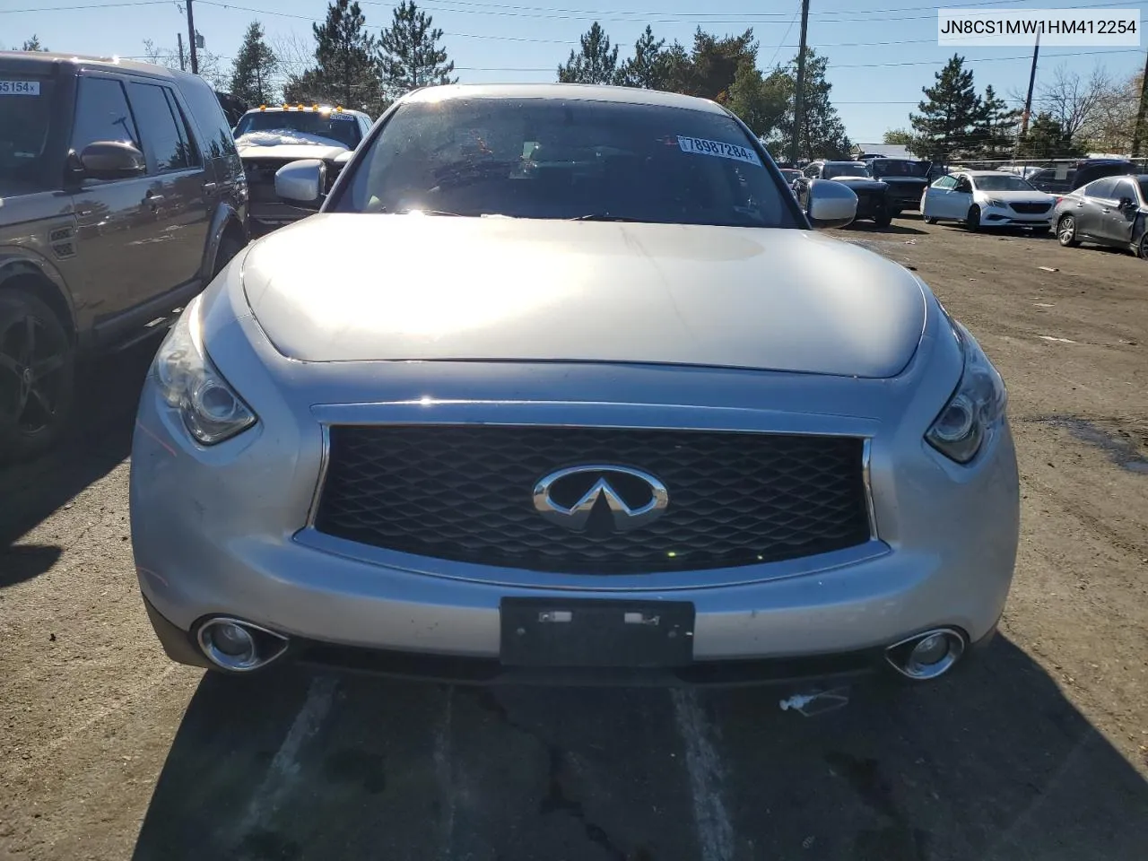 2017 Infiniti Qx70 VIN: JN8CS1MW1HM412254 Lot: 78987284