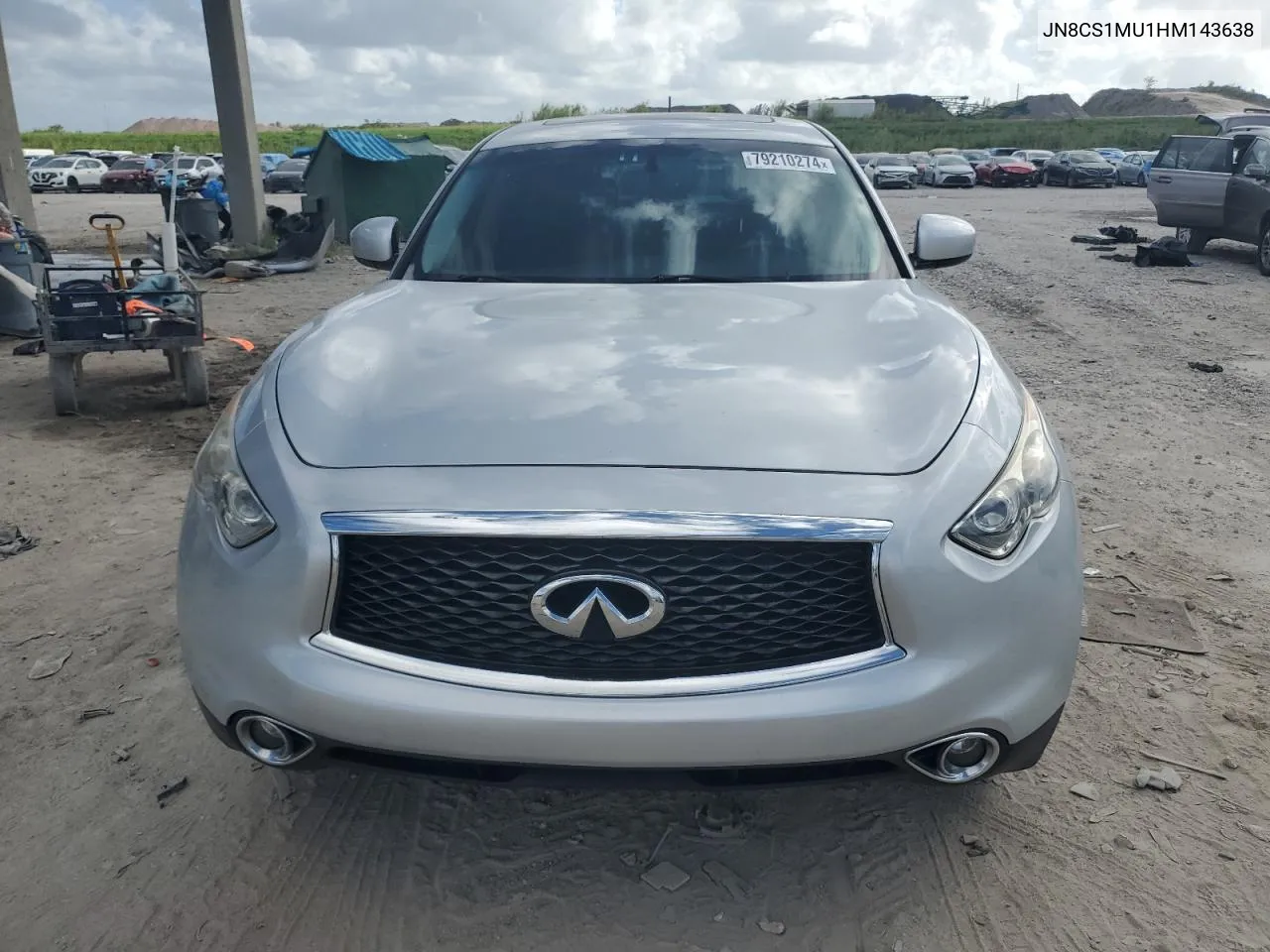 2017 Infiniti Qx70 VIN: JN8CS1MU1HM143638 Lot: 79210274