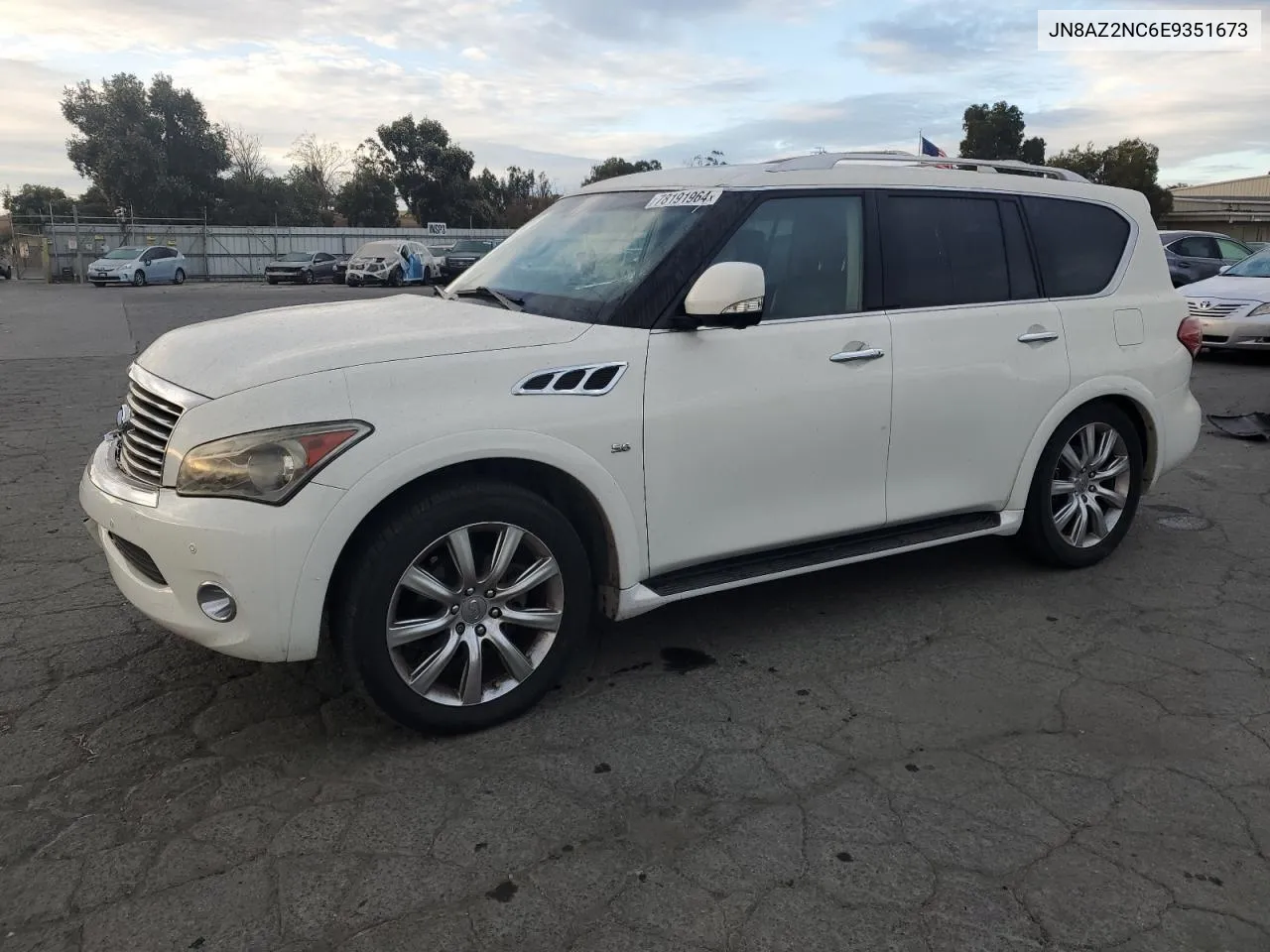 2014 Infiniti Qx80 VIN: JN8AZ2NC6E9351673 Lot: 78191964