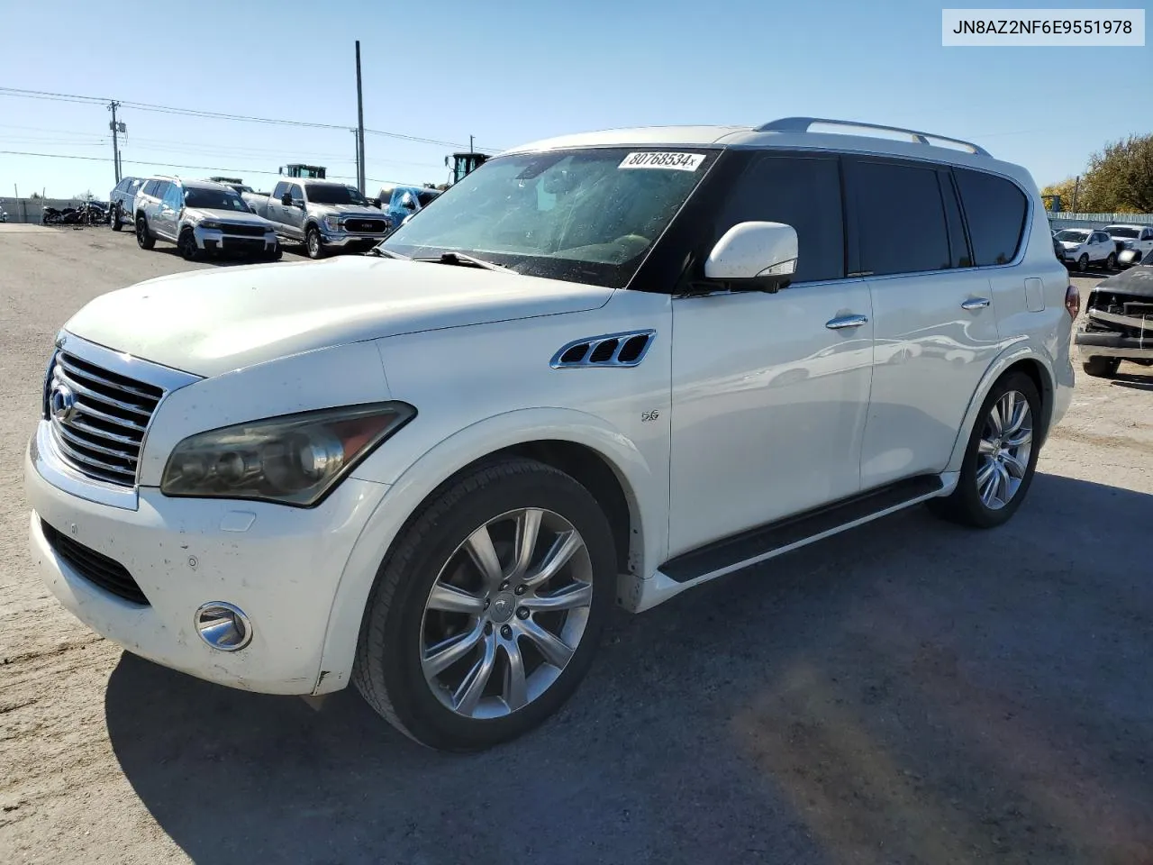 2014 Infiniti Qx80 VIN: JN8AZ2NF6E9551978 Lot: 80768534