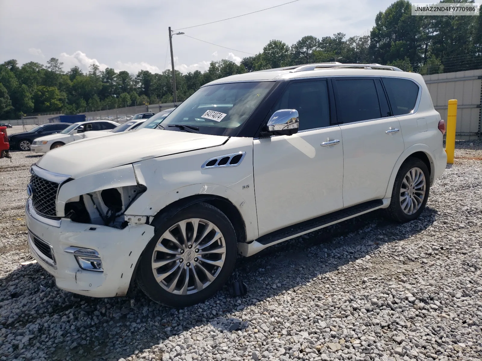 2015 Infiniti Qx80 VIN: JN8AZ2ND4F9770986 Lot: 64374074