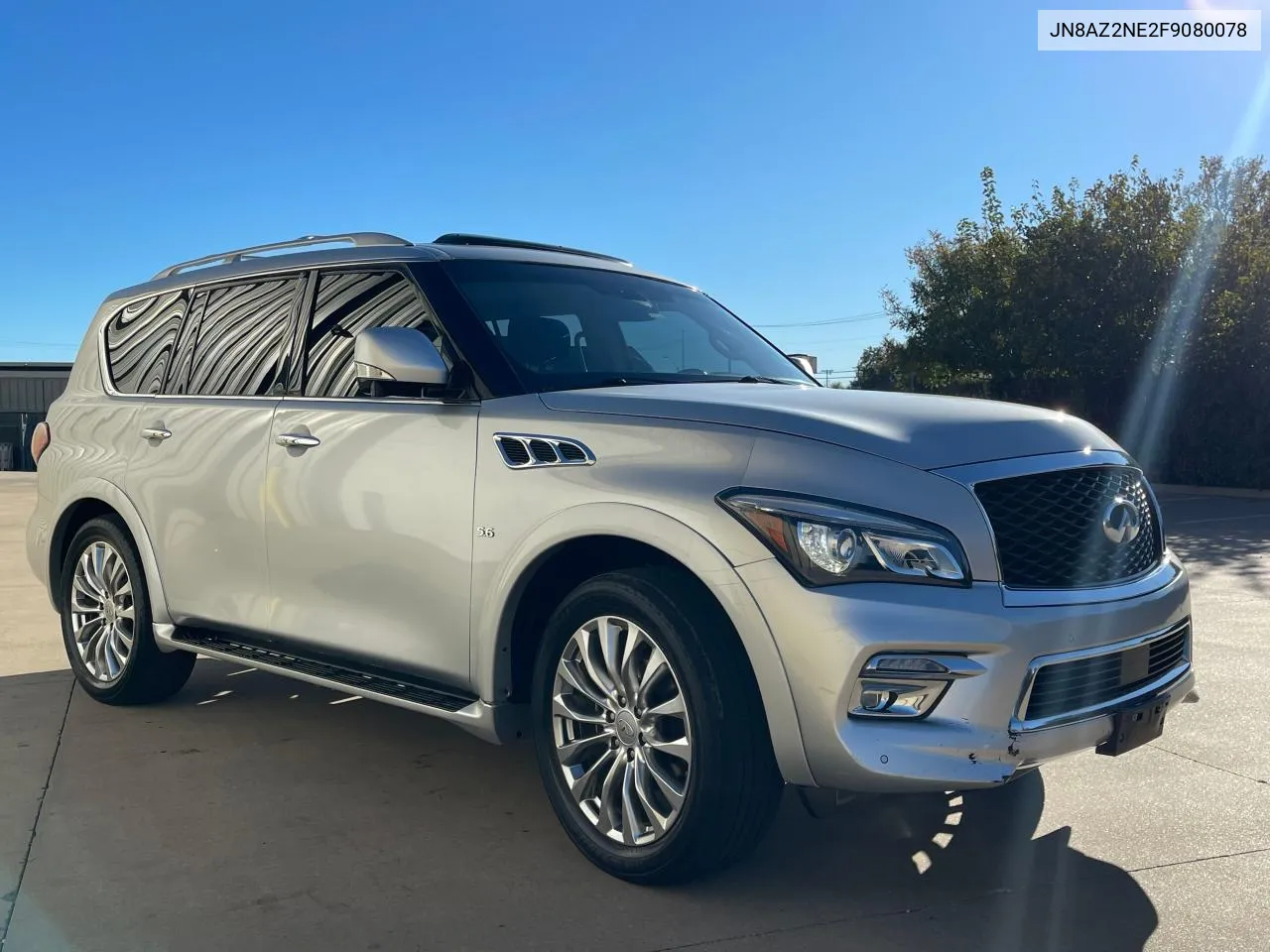 2015 Infiniti Qx80 VIN: JN8AZ2NE2F9080078 Lot: 80375394