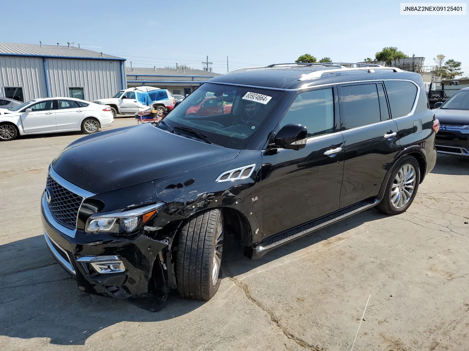 2016 Infiniti Qx80 VIN: JN8AZ2NEXG9125401 Lot: 65924664