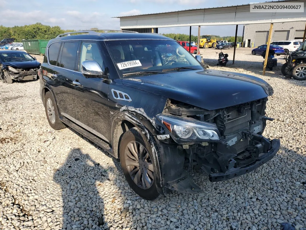 2016 Infiniti Qx80 VIN: JN8AZ2NC0G9400627 Lot: 72619594