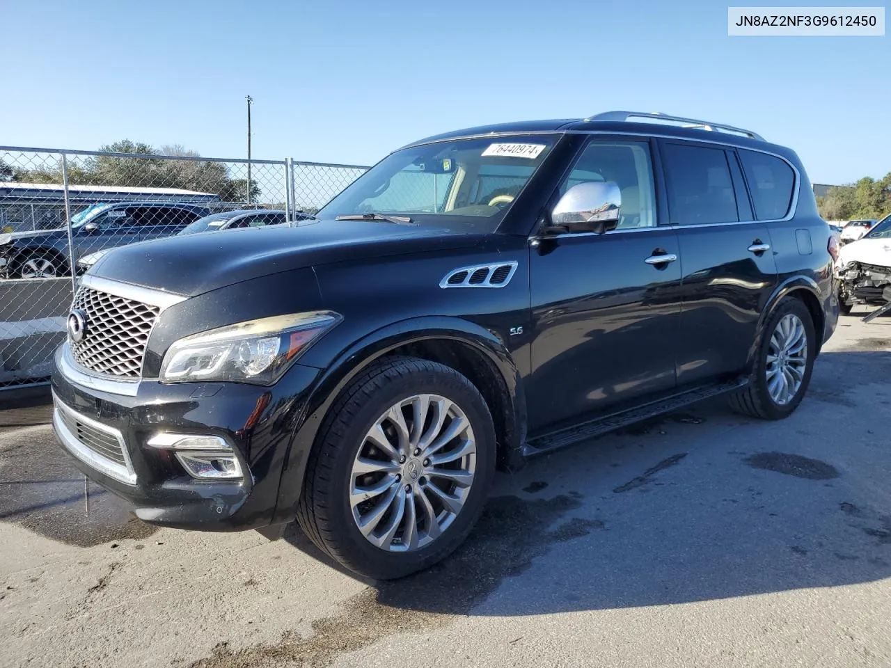 2016 Infiniti Qx80 VIN: JN8AZ2NF3G9612450 Lot: 76440974