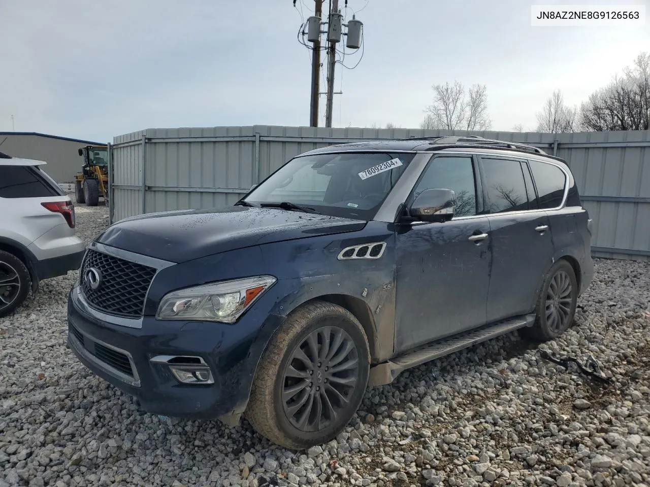 2016 Infiniti Qx80 VIN: JN8AZ2NE8G9126563 Lot: 78092304