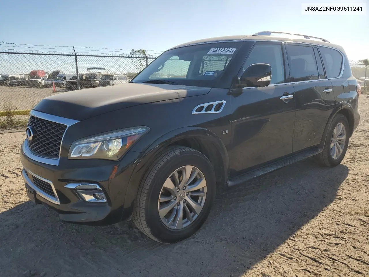 2016 Infiniti Qx80 VIN: JN8AZ2NF0G9611241 Lot: 80313464