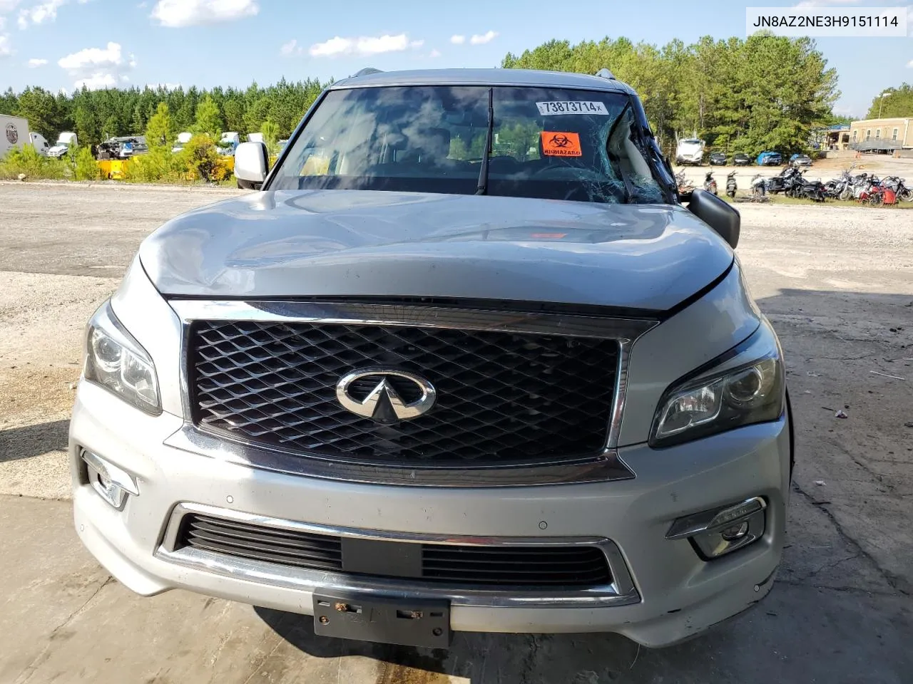 2017 Infiniti Qx80 Base VIN: JN8AZ2NE3H9151114 Lot: 73873714