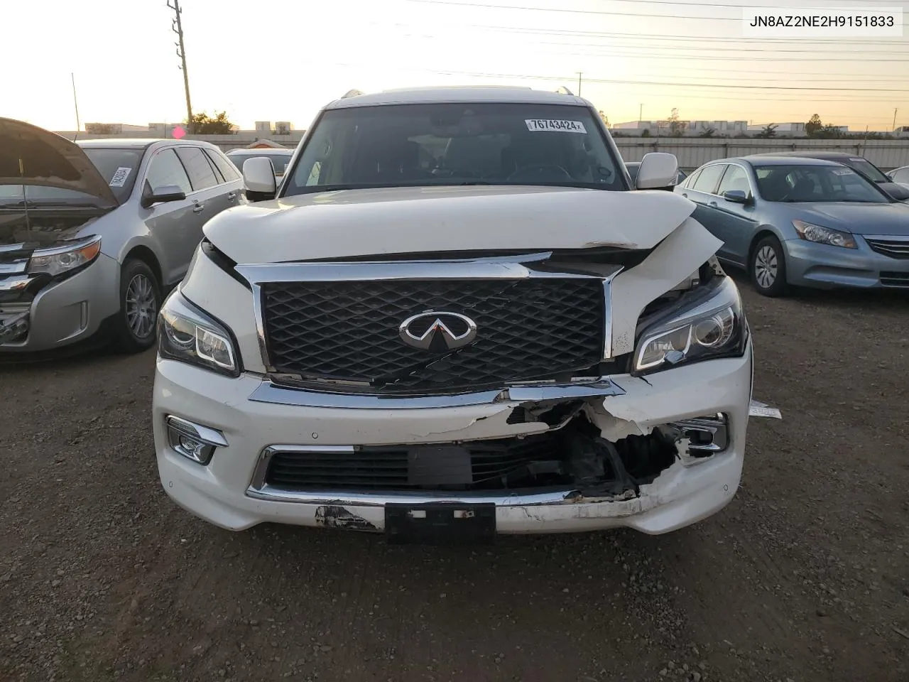 JN8AZ2NE2H9151833 2017 Infiniti Qx80 Base