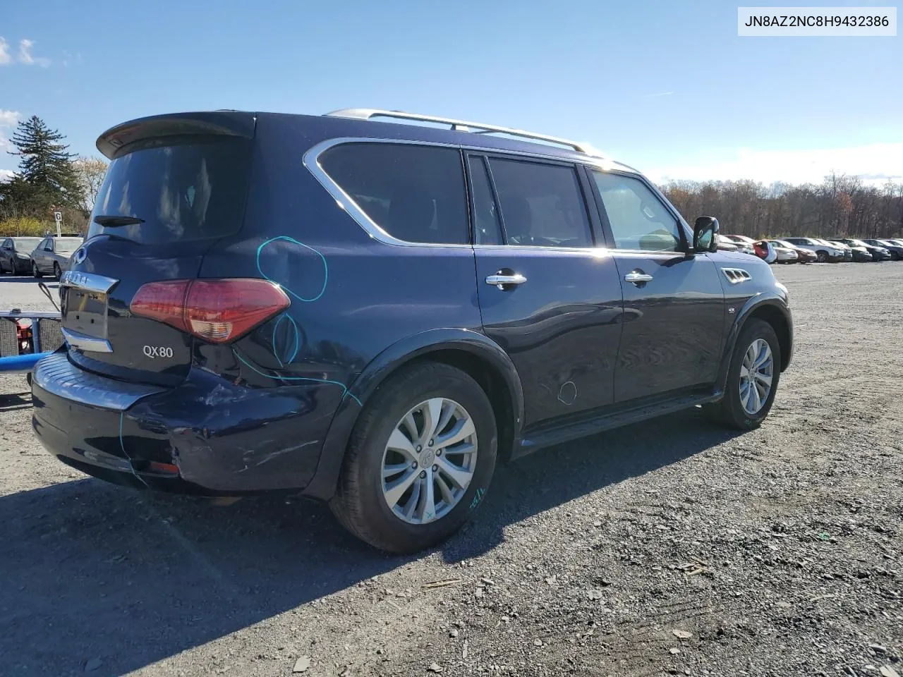 2017 Infiniti Qx80 Base VIN: JN8AZ2NC8H9432386 Lot: 79165274