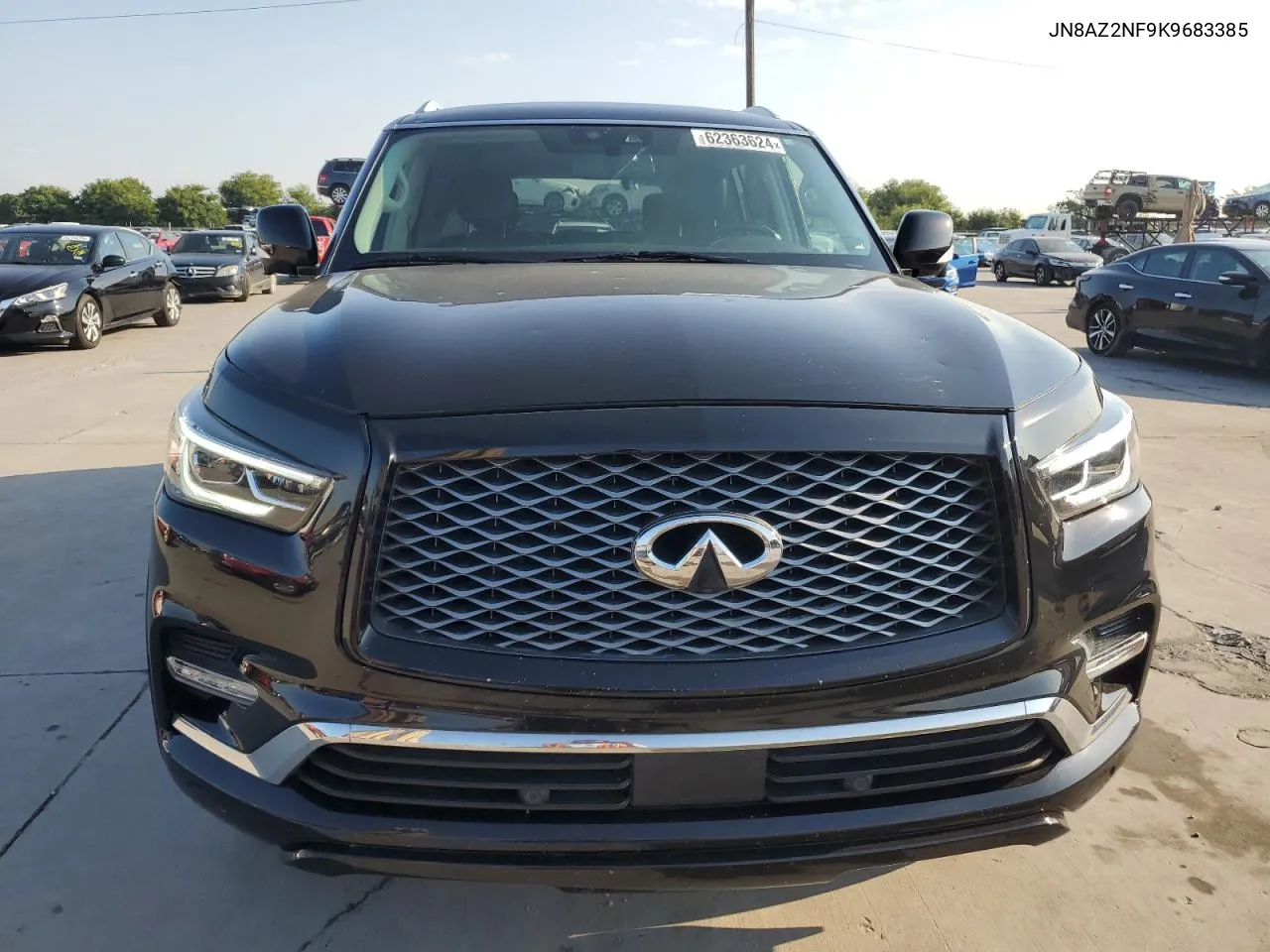 2019 Infiniti Qx80 Luxe VIN: JN8AZ2NF9K9683385 Lot: 62363624